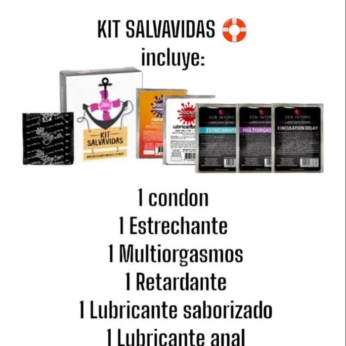 Kit Salvavidas De Bolsillo Lubricantes, Condon Para Encuentros  Sexuales Inesperados